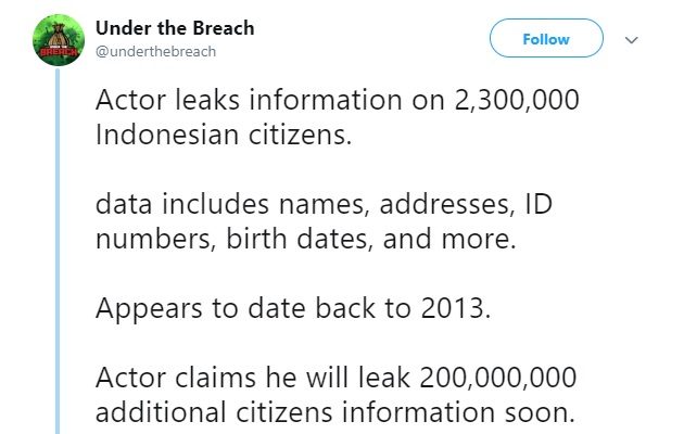 Busyet, Hackers Mengaku Memiliki Data 200 Juta Masyarakat Indonesia dan Siap Menyebarkan – Fintechnesia.com